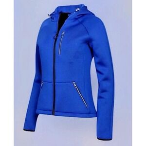 Body Glove Women Size XL Neoprene Hooded Jacket Scuba Stretch Surf Blue